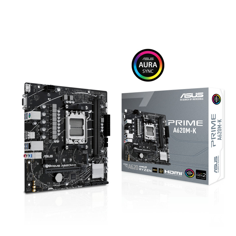 Tarjeta Madre Asus PRIME A620M-K socket AM5 2xDDR5 hasta 96GB HDMI VGA image 10
