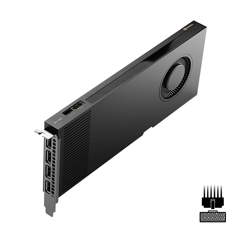 TARJETA DE VIDEO PNY NVIDIA RTX4000ADA/20GB/GDDR6/4X DP 1.4/PCIE 4.0 X16/GAMA ALTA/DISEÑO image 2