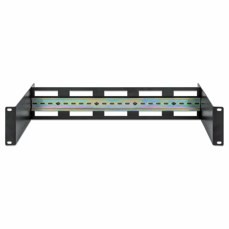 INTELLINET 716345 - Kit de carril DIN ajustable para rack de 19" /  2U /Profundidad de carril ajustable de 48 a 174 mm / Construído en aluminio / Color negro RAL 9005 image 4