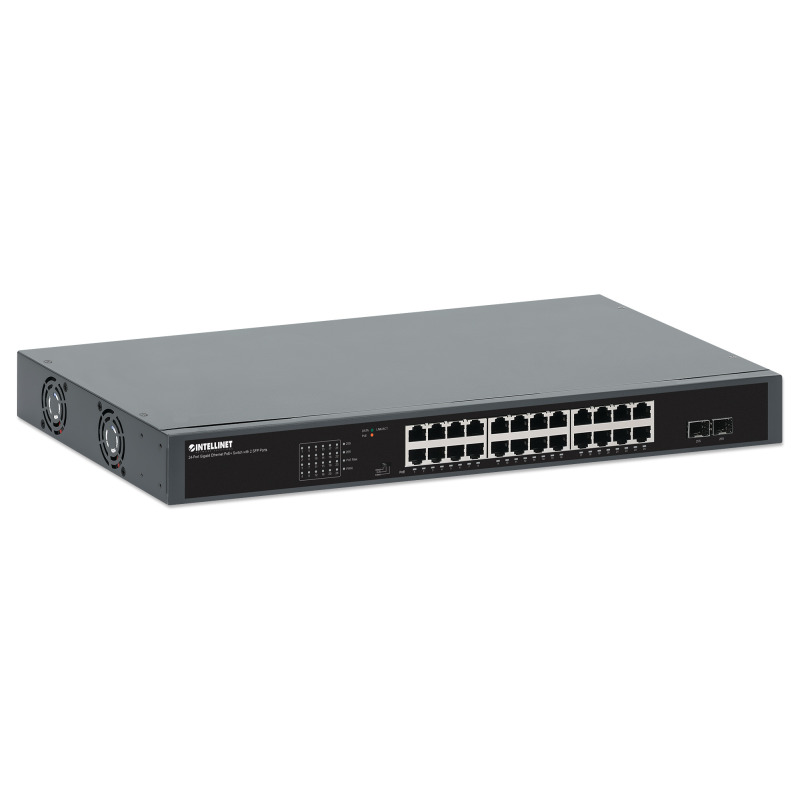 POE SWITCH ,INTELLINET,561907,GB 24 PTOS 19 30W/PTO, 370W + 2 SFP image 4