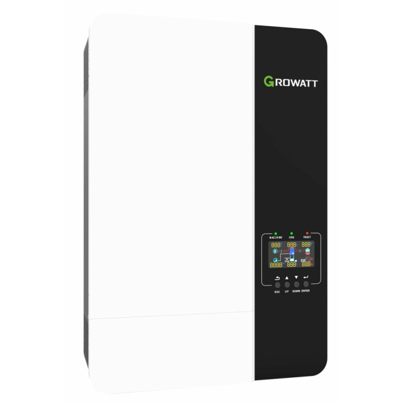 Inversor Cargador 3kW Compatible con Baterías de Litio Monitoreo Remoto y Sincronización para Mayor Potencia Operación 48Vcc