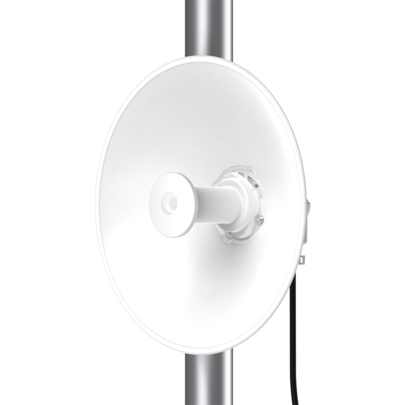Antena direccional tipo plato de 25 dBi / Rango de frecuencia de 5150 a 7125 GHz / MIMO 2X2 / Para climas Hostiles IP67
