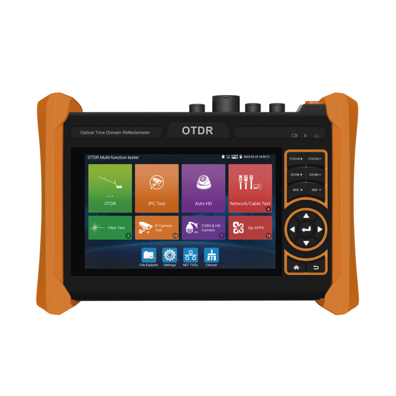 Probador de Vídeo  y OTDR / Pantalla LCD de 7 / IP ONVIF / 8MP TVI  8MP CVI  8MP AHD  SDI/EXSDI  Cable TDR / Prueba de Red de Fibra Óptica