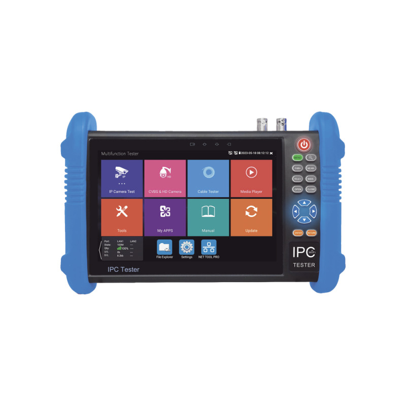 Tester de video de 4 / Prueba de cámara analógica / Prueba de cámara IP soporte 4K H264 y H265 / TVI de 8 MP CVI de 8 MP AHD de 8 MP / Multímetro digital / Entrada HDMI