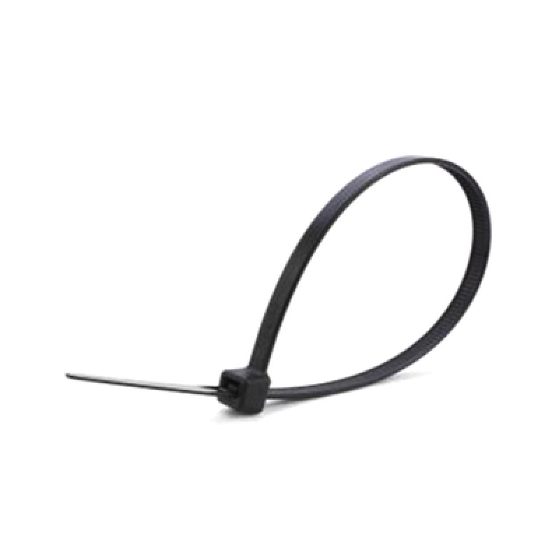 Corbata o Cincho de Nylon Color Negro 48 x 200mm 100 piezas
