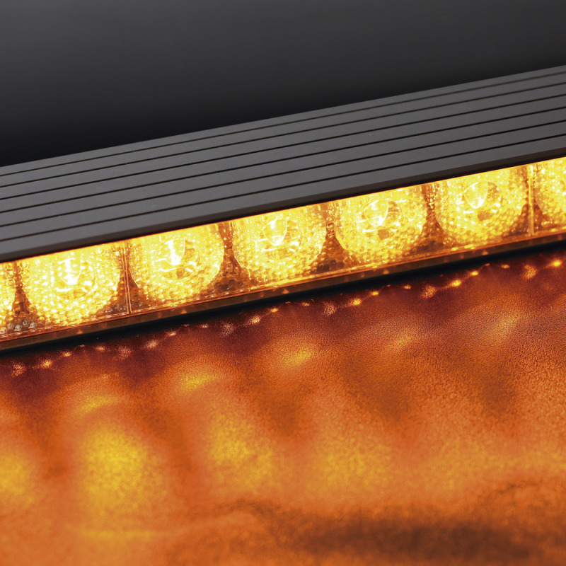Barra de luces de 8 Módulos 32 LED 47 pulgadas Ámbar SAE Clase 1 Con Controlador de 8 interruptores image 8