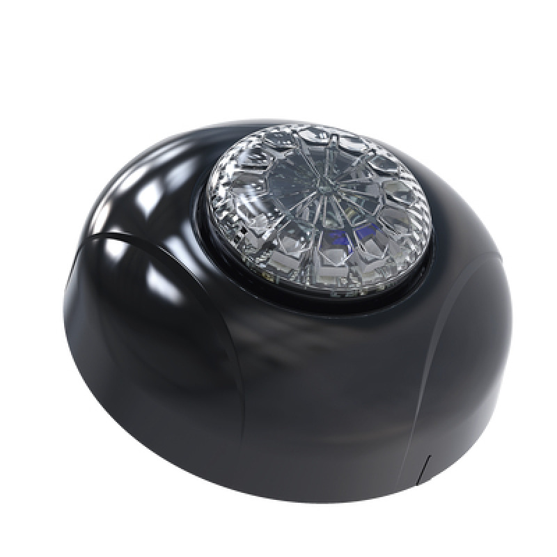 Estrobo Oculto de 12 LED Brida negra 12 Vcd Rojo/Azul Lente transparente