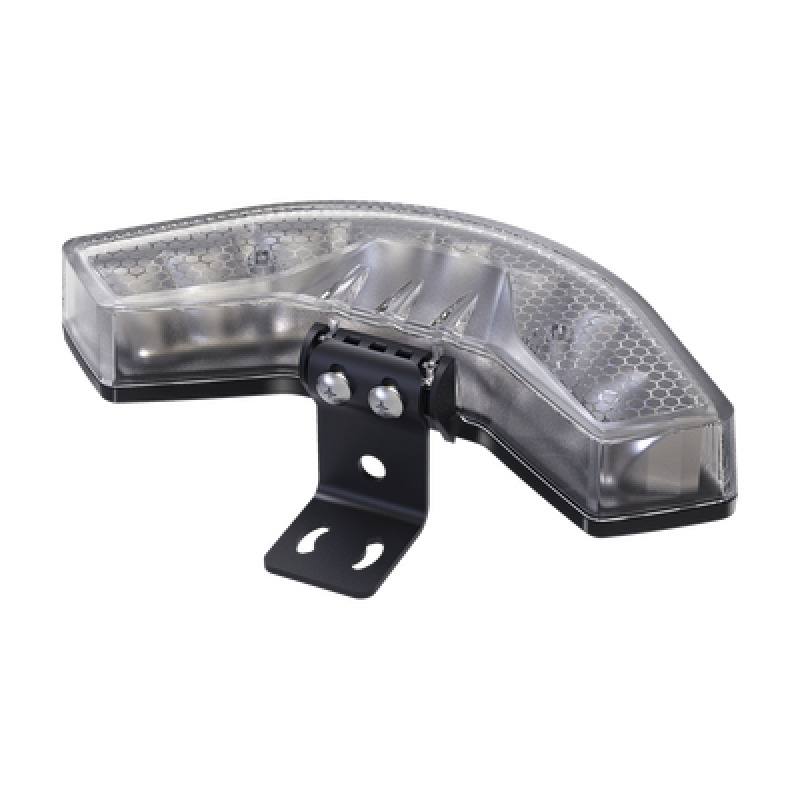 Luz Esquinera 9 LED ámbar SAE Clase I lente transparente