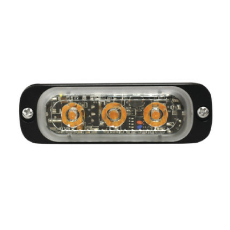 Luz Auxiliar de 3 LED Azul SAE 1224 Vcd Lente transparente image 4