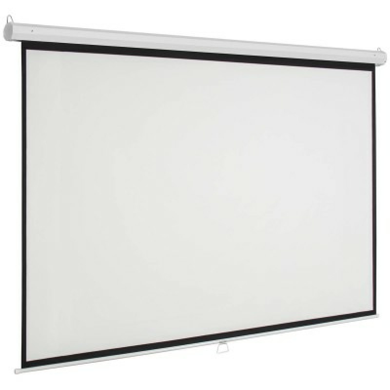 PANTALLA PROYECCION MANUAL MULTIMEDIA SCREEN MSC-154, 86 PULGADAS DIAGONAL, MEDIDA 154 CM X 154CM, FORMATO 1:1, COLOR BLANCO MATE, PARA COLGAR O PARED