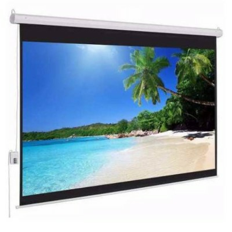 PANTALLA PROYECCION ELECTRICA MULTIMEDIA SCREEN MSE-182, 101 PULGADAS DIAGONAL, MEDIDA 182 CM X 182 CM, FORMATO 1:1, COLOR BLANCO MATE, PARA COLGAR O PARED image 3