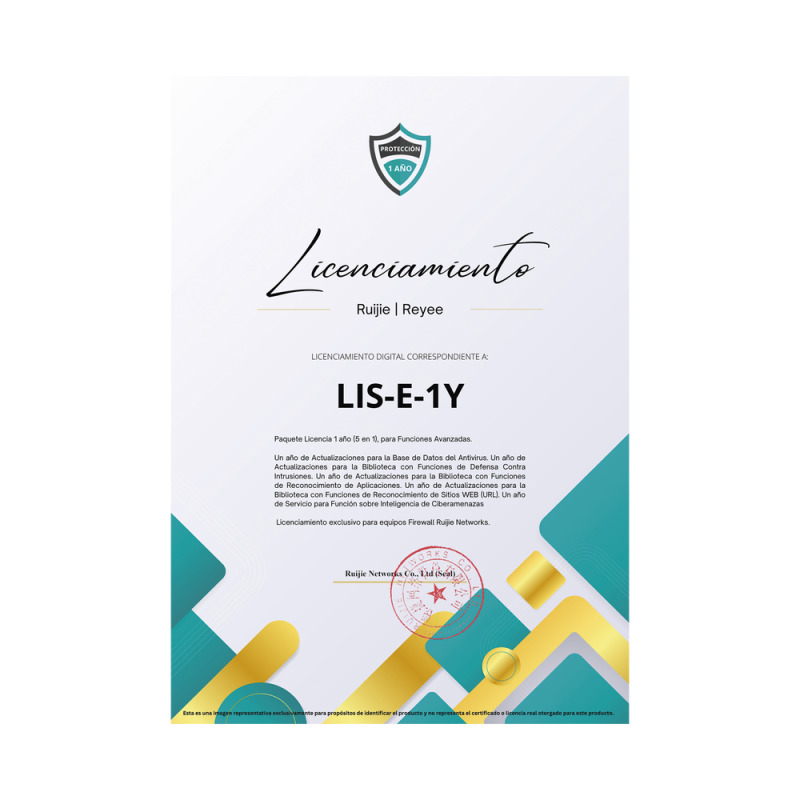 Paquete Licencia 1 año  5 en 1 para Funciones Avanzadas Firewall modelo Z3200 series