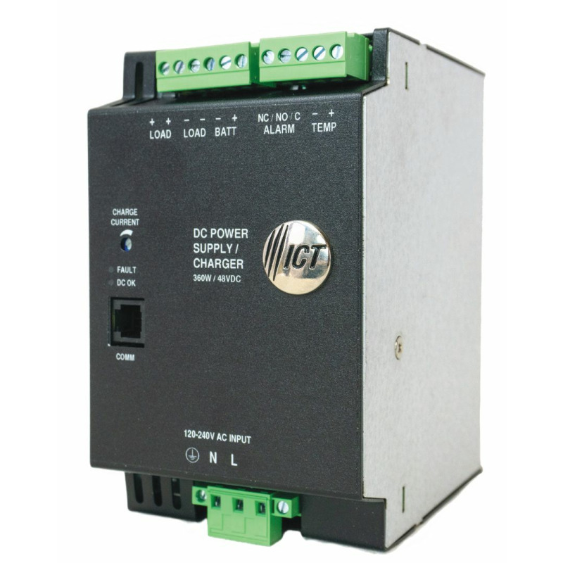 Fuente de Poder Industrial de 480W salida 48 Vcc para montaje en riel Din