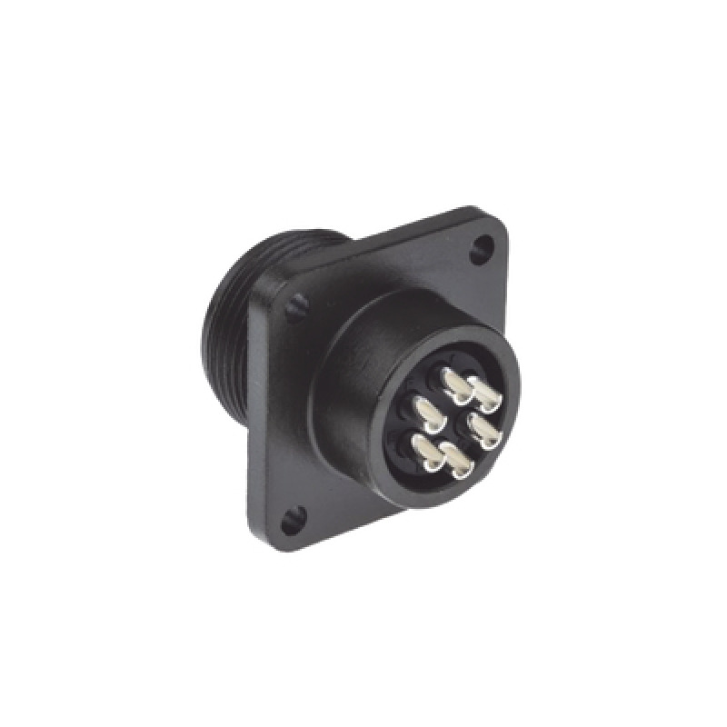 Conector Hembra Circular  de 6 Terminales para uso Rudo Amphenol