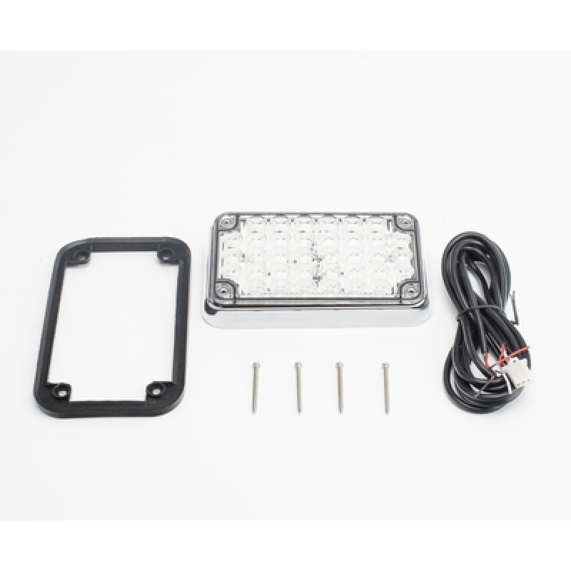 Luz de Advertencia de 6X4 Bicolor Rojo/Claro Ideal para Ambulancias image 3