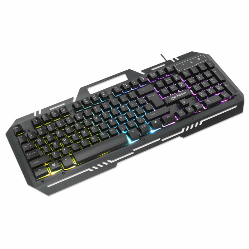 TECLADO GAMING LED , MANHATTAN , 180610 ,CON PÁNEL METÁLICO PARA CELULAR image 3