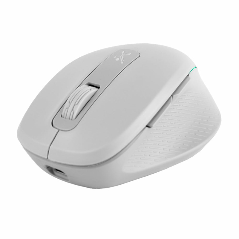 MOUSE INALAMBRICO 1000 A 1600 DPI RECARGABLE CONECTOR USB CLIC SILENCIOSO LUZ RGB ERGONOMICO PERFECT CHOICE LUMIER PRO - BLANCO image 3