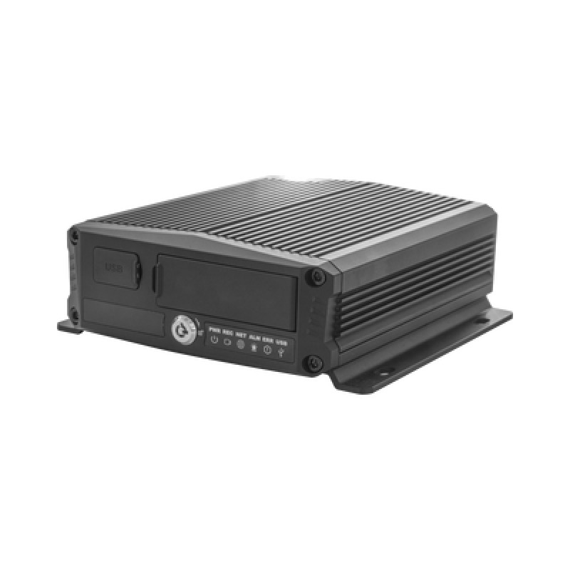 DVR Móvil / Multiplataforma / 4 Canales AHD  2 canales IP/ Almacenamiento en Memoria Micro SD / H265 / Chip IA Embebido / Soporta 4G / GPS