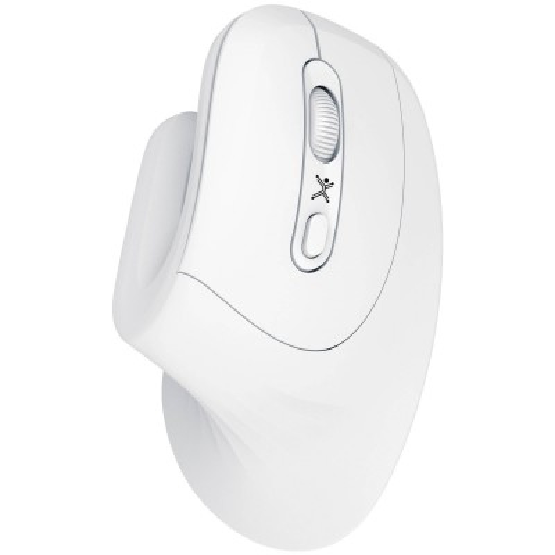 MOUSE VERTICAL INALAMBRICO 800 A 1200 DPI SILENCIOSO CONECTOR USB ERGONOMICO PERFECT CHOICE SNOUSE - BLANCO
