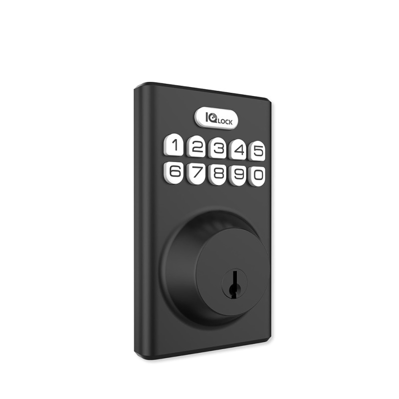 QOLSYS IQDLK-PGK-MB Cerradura con botón pulsador - Cerradura Inteligente PowerG, color negro mate ( Matted Black ) image 3