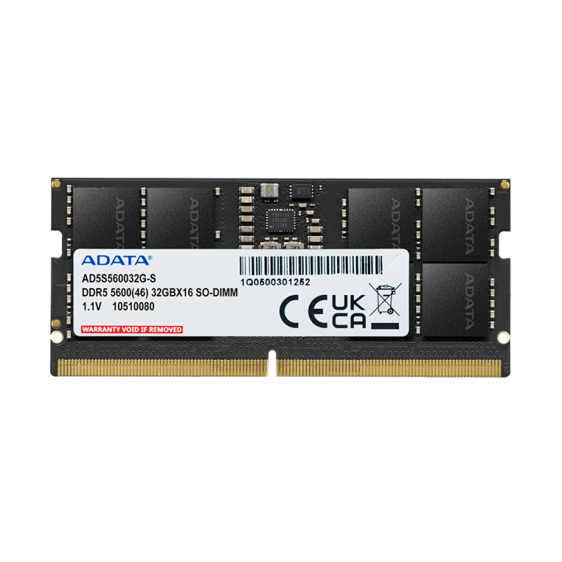 MEMORIA ADATA SODIMM DDR5 16GB PC5-44800 5600MHZ  CL46 1.1V (AD5S480016G-S)