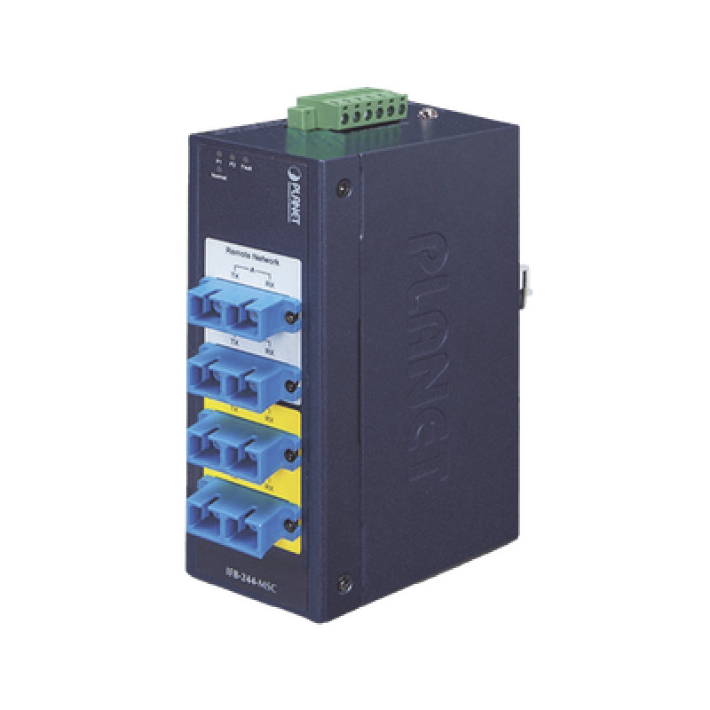 Switch Industrial Bypass de Fibra Optica Multimodo con Conector SC de 2 Canales image 2