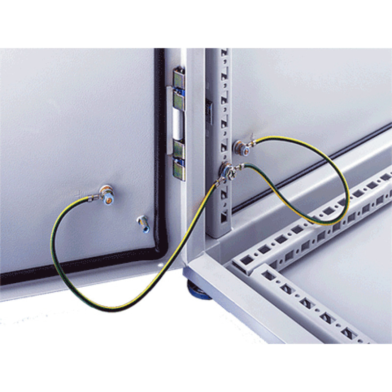 Kit de Accesorios de Tierra Física Para Gabinetes ProLine Incluye 6 Cables 12 AWG de 411 mm de Largo Con Terminaciones de Anillo y Accesorios de Montaje M6