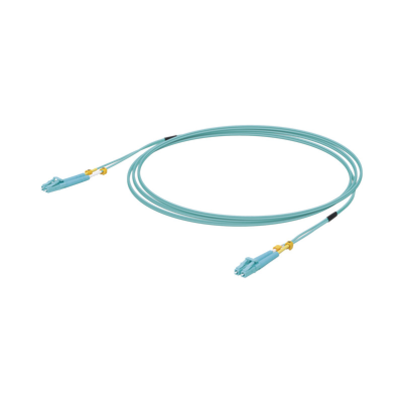 Jumper de Fibra Óptica Multimodo LCLC duplex 10 G 50/125 OM3 Color Aqua 3 Metros image 2