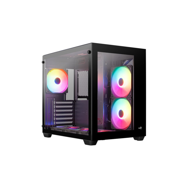 GAB AEROCOOL DRYFT G-BK-V2 NEGRO CRIS TEMP RGB ATX/MATX/MITX