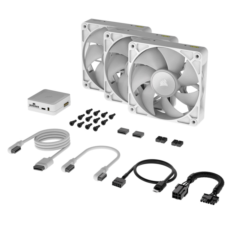 VENTILADOR CORSAIR CUE LINK/120MM/BLANCO/GAMER/KIT 3/RGB CO-9051022-WW image 4