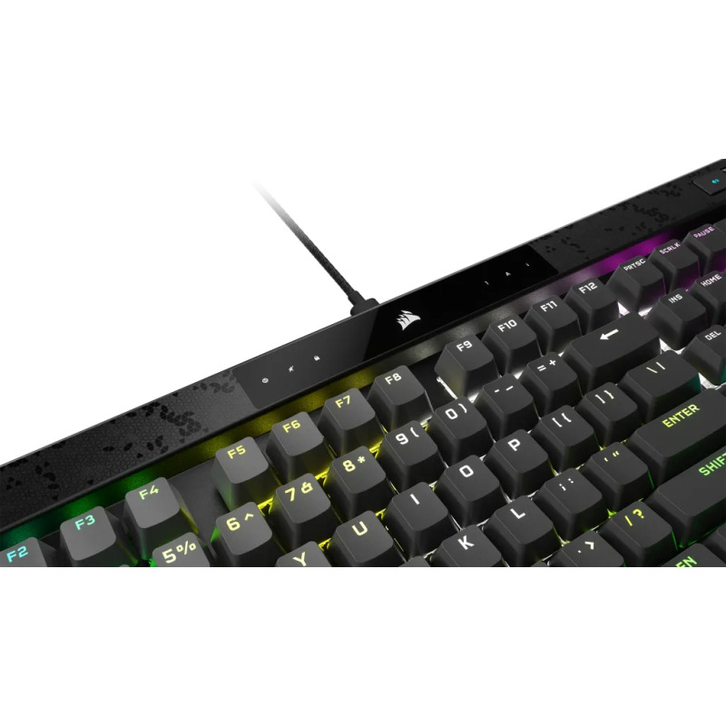 TECLADO CORSAIR K70 MAX RGB/MAGNÉTICO-MECÁNICO/ LED RGB RETROILUMINADO/ CORSAIR MGX /GRIS/TECLAS PBT NEGRAS/ (CH-910961G-NA) image 8