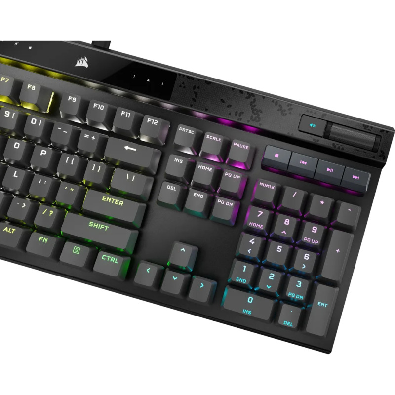 TECLADO CORSAIR K70 MAX RGB/MAGNÉTICO-MECÁNICO/ LED RGB RETROILUMINADO/ CORSAIR MGX /GRIS/TECLAS PBT NEGRAS/ (CH-910961G-NA) image 9