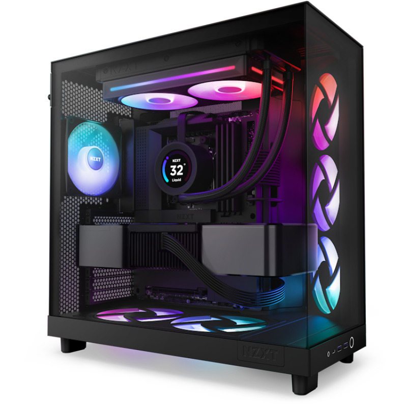 VENTILADOR P/GABINETE NZXT (RF-U24HF-B1) F240, 240MM HUB-MOUNTED RGB UNI-BODY FAN, NEGRO image 5