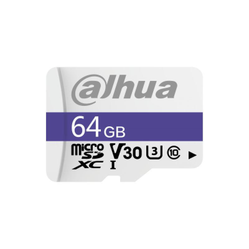 DAHUA DHI-TF-C100/64GB - Dahua Memoria Micro SD de 64 GB UHS-I/ C10/U3/V30/ Velocidad de Lectura 95 MB/s/ Velocidad de Escritura de 30 MB/s/ #LoNuevo