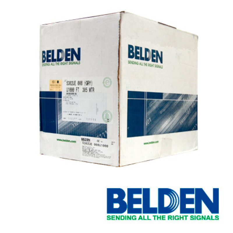 BELDEN 5302UE008U1000 - Cable para seguridad y alarma / 4 conductores / Calibre18 / No blindado/ Gris / 305 metros image 2