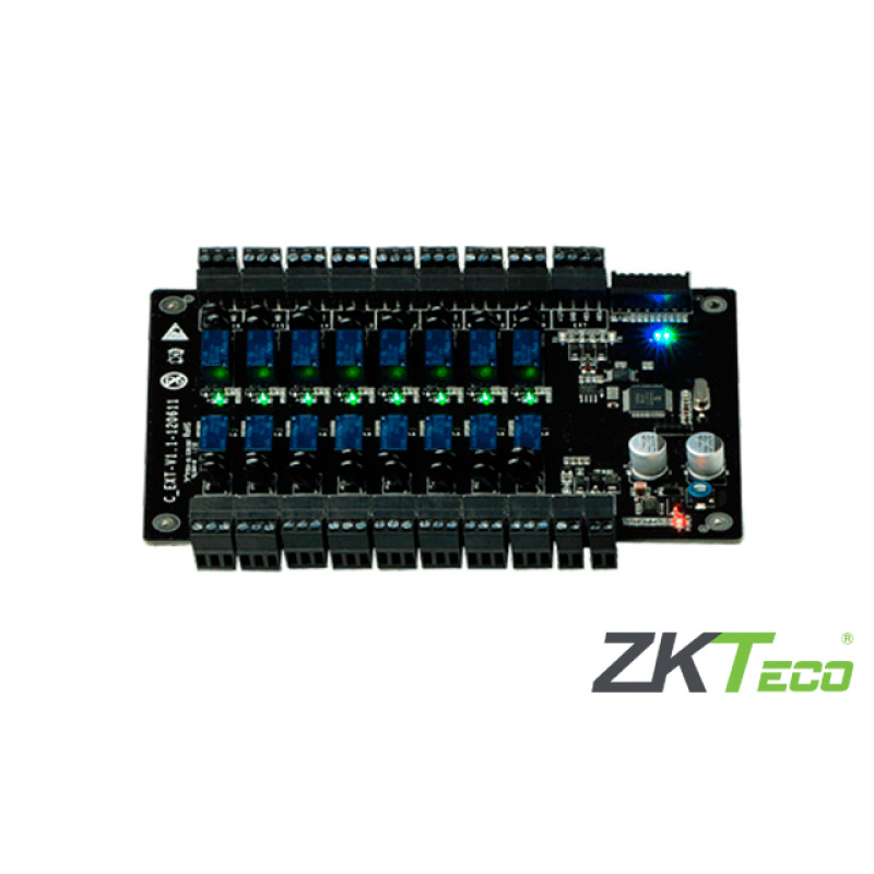 ZKTECO EX16 - Lector Esclavo para Panel de Control de Elevadores / 16 Pisos Adicionales / Compatible con panel EC10 ZKTECO / Conexion  RS485 / No incluye fuente image 3