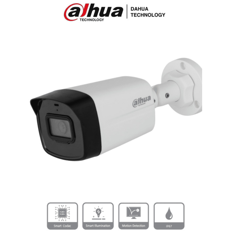 DAHUA IPC-B1E20 - Camara IP Bullet de 2 Megapixeles / Lente de 2.8 mm/ 99 Grados de Apertura/ 30 Metros de IR/ IP67/ PoE/ DWDR, 3D NR, HLC, BLC/ H.265+/ #LoNuevo image 2