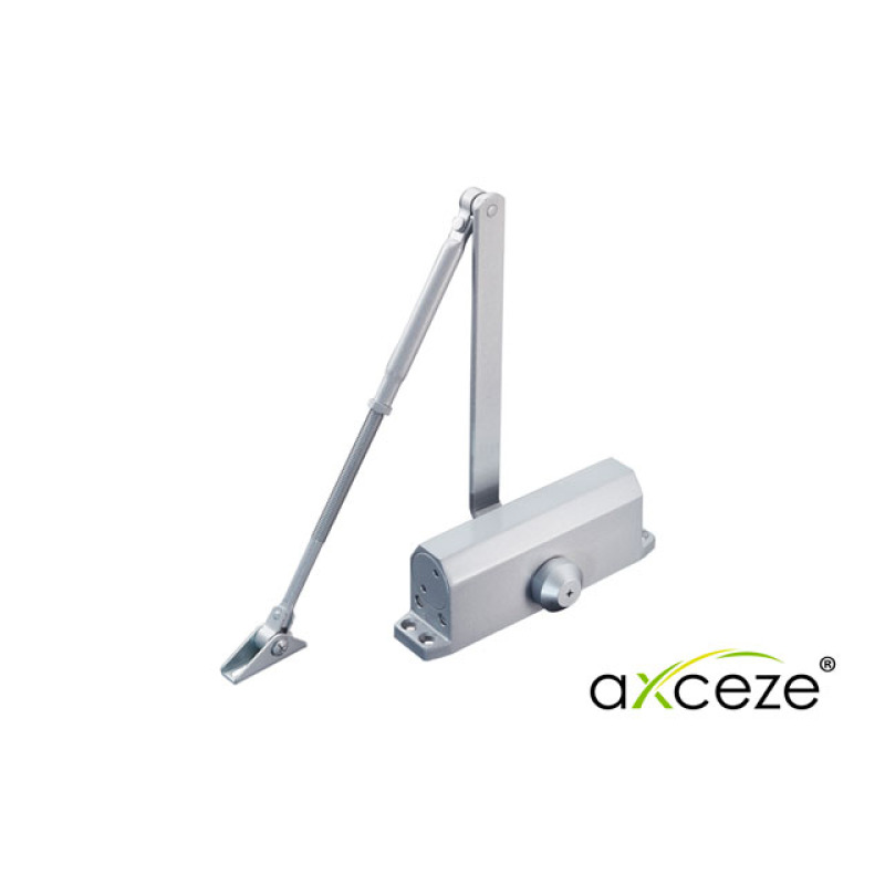 Axceze AX-DOORC120 muelle para puertas Universal Cierre de puerta oculto en la parte superior Zurdo Blanco