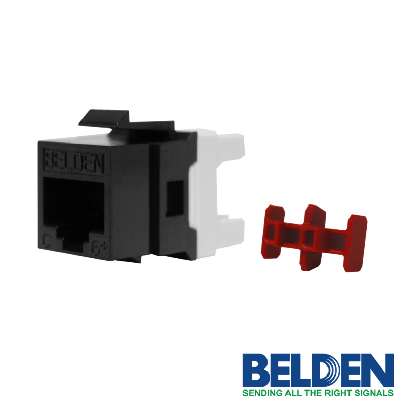 CONECTOR JACK BELDEN CAT6 AX101321 NEGRO   RJ45  T568A image 2