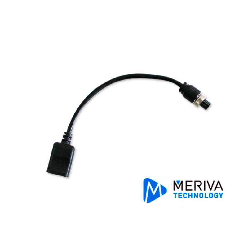 CABLE CONVERTIDOR DIN DE AVIACION-RJ45 MERIVA TECHNOLOGY / PROGRAMACION POR RED / CONEXION DE CAMARA IP COMPATIBLE CON TODOS LOS GRABADORES MOVILES (EXCEPTO MDC220, MDC230 Y MDC240)