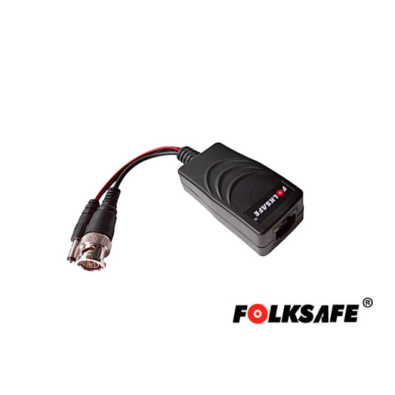 TRASCEPTOR HD FOLKSAFE DE REPUESTO PARA SER UTILIZADO CON LOS COMBOS FS-HD4616VPS-36, COMPATIBLE CON TODAS LAS MARCAS DE CÁMARAS CON FORMATO HD-TVI, HD-CVI, AHD Y CVBS, SOPORTA CABLEADO MÁXIMO PARA VIDEO AHD 2MP 250MTS, CABLEADO MÁXIMO PARA ALIMENTACIÓN A CÁMARA ES DE 305MTS, CUENTA CON PROTECCIÓN DE DESCARGAS DE 2KV EN ENTRADA/SALIDA DE VIDEO