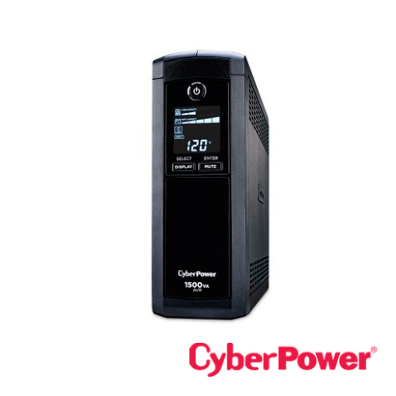 NO BREAK SMART CYBERPOWER CP1500AVRLCDA LCD 1.50 KVA/900W AVR MINITORRE 12 NEMA 5-15R 120V ENERGY STAR image 3