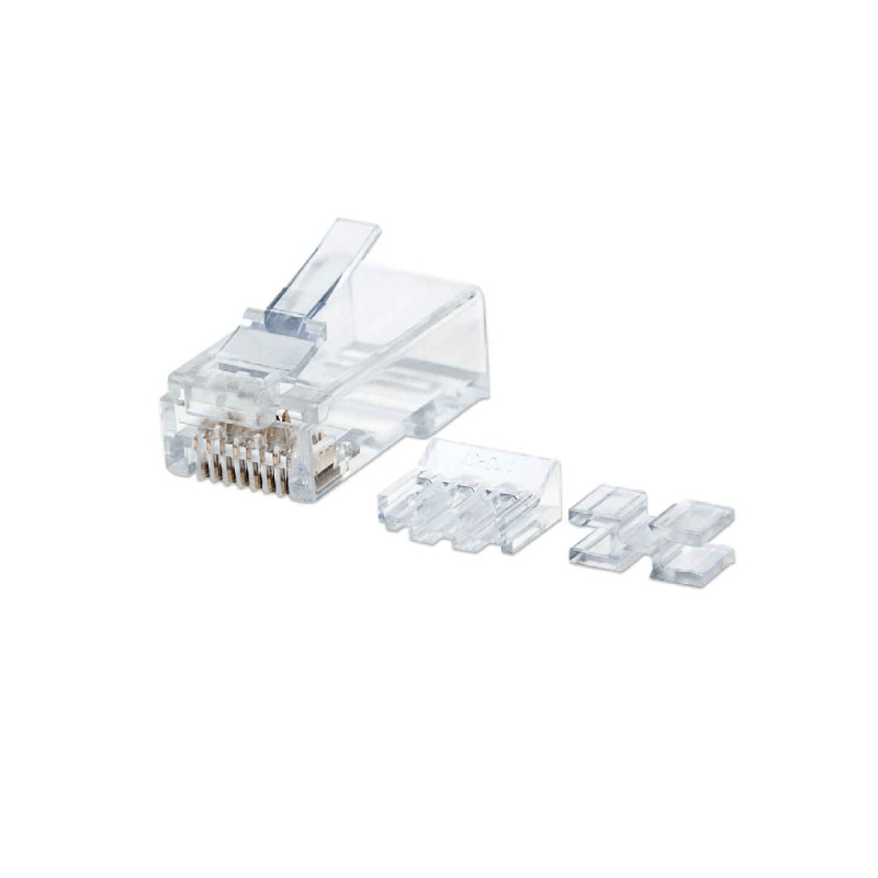 INTELLINET 790550 PLUG RJ45 CAT6A / SOLIDO UTP / BOTE 80 PZAS / ORO 50-MICRAS PRO / PARA CABLE SOLIDO (Sobre Pedido) image 2