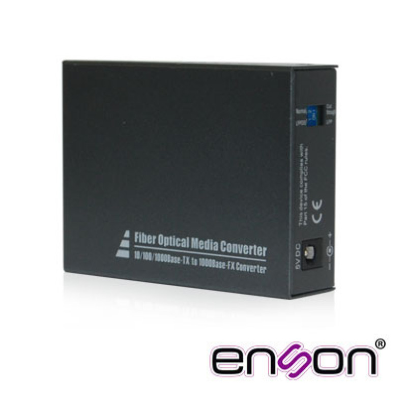 Enson ENS-MC100SFP convertidor de red 1000 Mbit/s 1550 nm Multimodo, Modo único Negro image 2