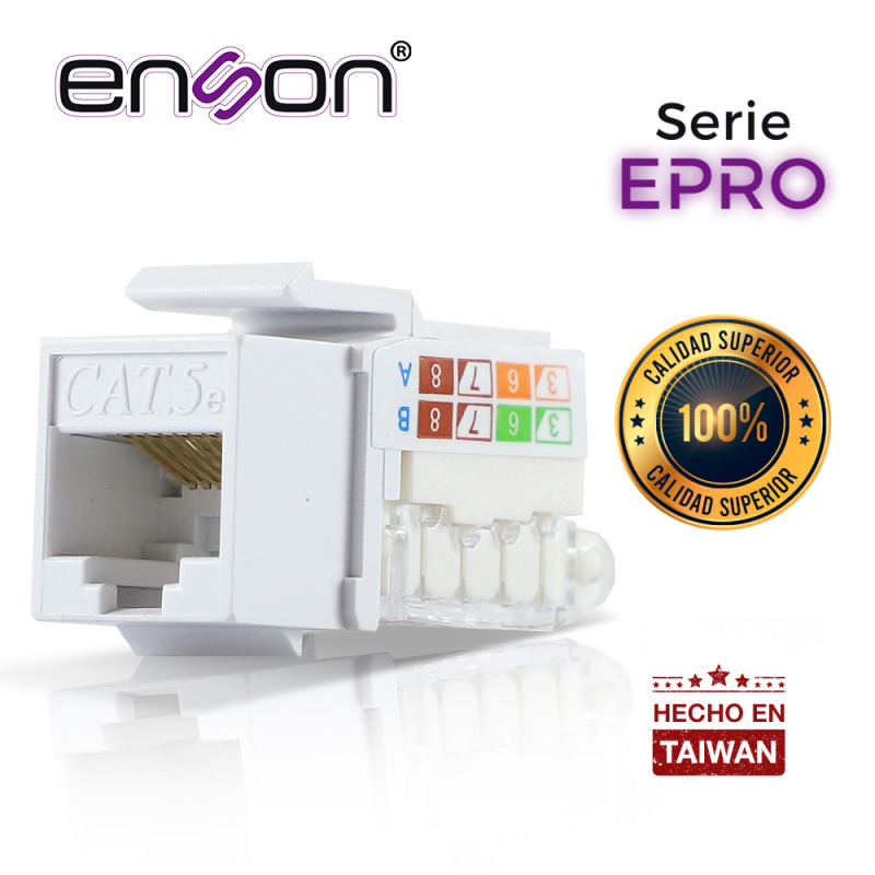 Enson EPRO-TLJACK5E-WH módulo de conectores de red image 2
