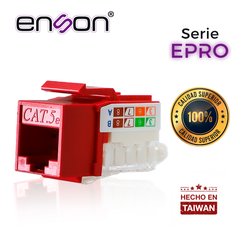 Enson EPRO-TLJACK5E-RD módulo de conectores de red image 2
