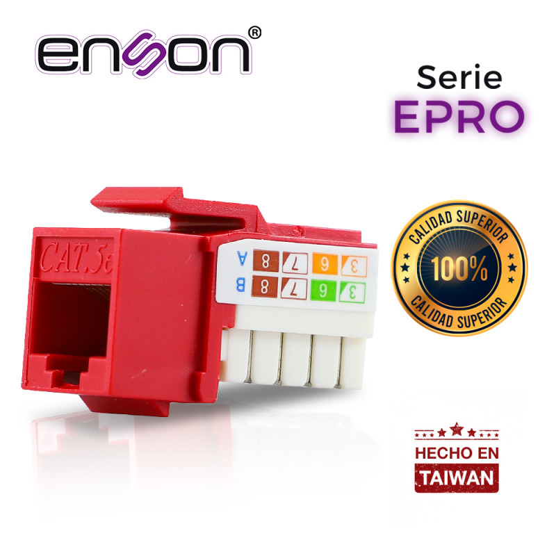 Enson EPRO-JACK5E-RD módulo de conectores de red image 2