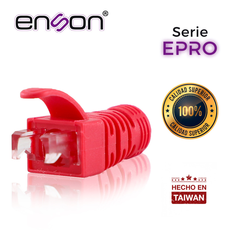 Enson EPRO-BOOT-RD protector de cable Rojo