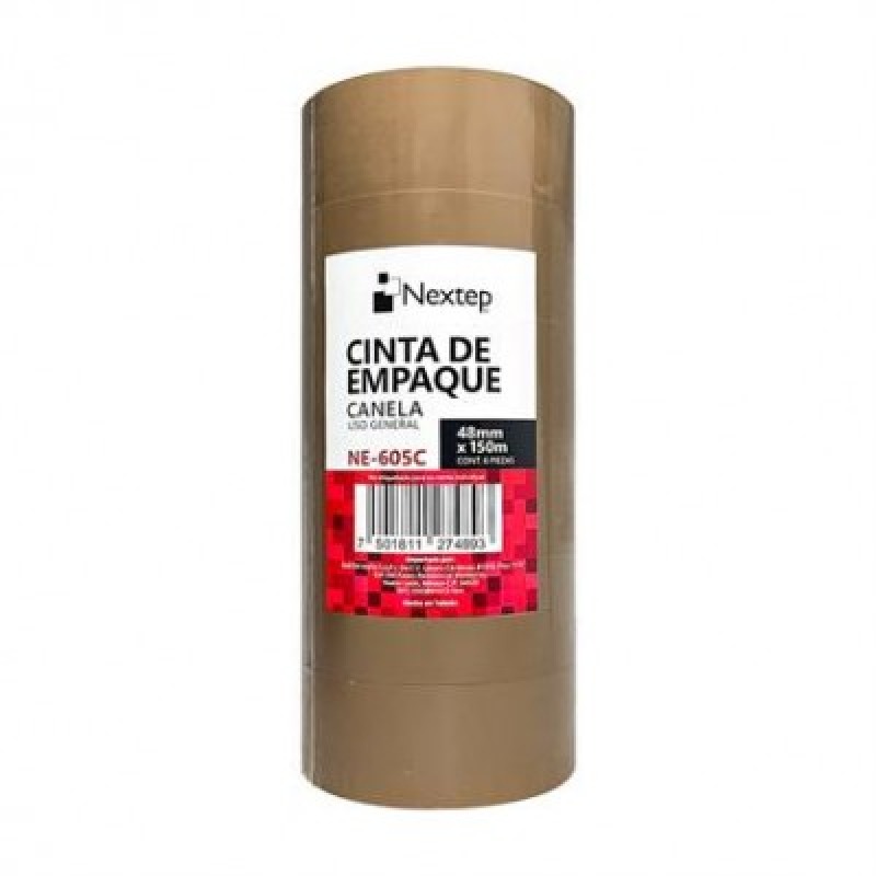 Nextep NE-605C cinta adhesiva de papelería o oficina 150 m Café 6 pieza(s) image 2