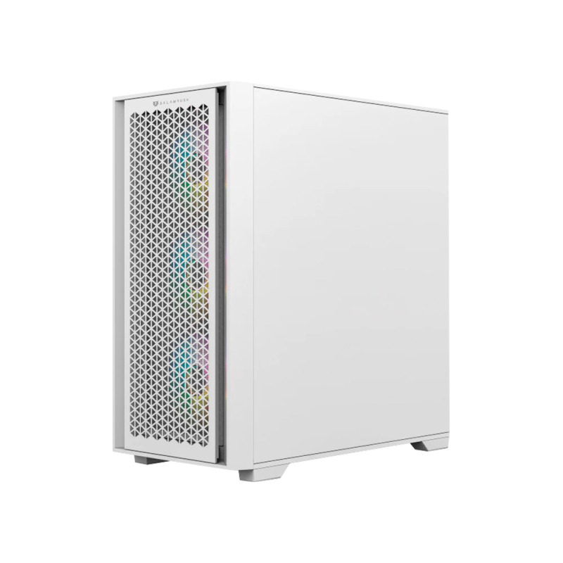 GABINETE GAMER BALAM RUSH / MEDIA TORRE / CARBONO TWIN MATE 6000 / MICRO-ATX, MINI-ATX / 4 VENTILADORES ARGB / PANEL IZQ CRISTAL BISAGRAS + FRENTE INTERCAMBIABLE CRISTAL - MESH / BLANCO / BR-938822 image 8